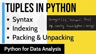 Tuples in Python Packing Unpacking