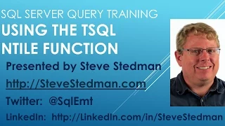 SQL Server Query Training - Using NTILE