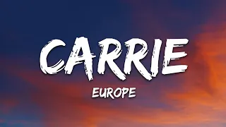 europe carrie lyrics 