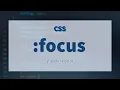 CSS focus Pseudo Selector Explained
