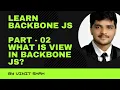 Learn Backbone JS Part - 02 How to create View in Backbone JS
