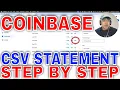 How To Get CSV Coinbase Statement