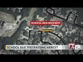 Man arrested after trespassing on school bus in Cumberland County deputies say