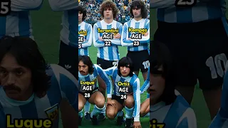 ARGENTINA 3-1 NETHERLANDS 1978 Argentina lineup Age in 1978