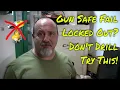 Cannon Digital Gun Safe Fail Fix Locked Out Don t Drill - TRY THIS FIRST