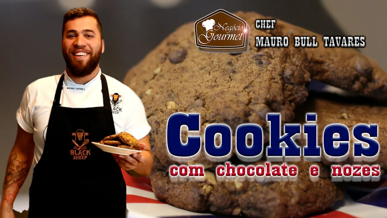 RECEITA DE COOKIES COM CHOCOLATE E NOZES NEGOCIO GOURMET FULL