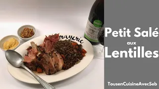 RECETTE de PETIT SALÉ aux LENTILLES (tousencuisineavecseb)
