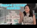 Answering the Common Questions I get Taxes My Expenses Debt Payoff Plan My Hustle