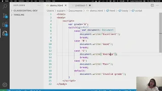 Web Development Module 3 Lecture 3 JavaScript Control Structures