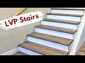 Full Guide to Installing LVP Stair Treads with DIY White Risers Builds by Maz Flooret