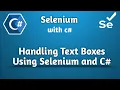 How to Handle Text Boxes in Selenium and C Selenium Beginner Tutorial