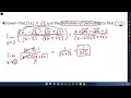 Calculus 1 - Final Exam Review