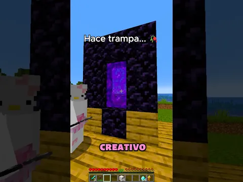 DESCUBRÍ a mi AMIGO HACIENDO TRAMPA en Minecraft #soymanuel #minecraft #shorts