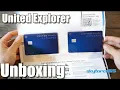 Chase United Explorer Credit Card Approval Unboxing