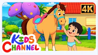 Chal Mere Ghode, चल मेरे घोड़े, School Chale Hum, Hindi Rhyme For Kids