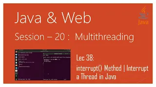 Multithreading in Java interrupt Method Interrupt Thread in Java With Example