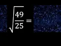 Square root of roots of fractions root of a fraction or division