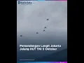 Pemandangan Langit Jakarta Jelang HUT TNI 5 Oktober