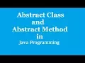 Abstract Class in Java what is abstract class and abstract method Java programming
