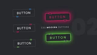 Modern CSS Glowing Button Hover Effects 02 Html CSS Tutorial