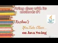 String class in Java Methods of Java String class Part 1