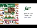 Lowes Foods Weekly Ad -