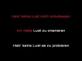 Rammstein - Keine Lust (instrumental with lyrics)