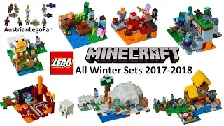 All Lego Minecraft Sets Winter 2017-2018 - Lego Speed Build Review
