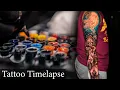 Tattoo Sleeve - Wolf Tattoo Timelapse