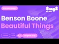 Download Lagu Benson Boone - Beautiful Things (Piano Karaoke)