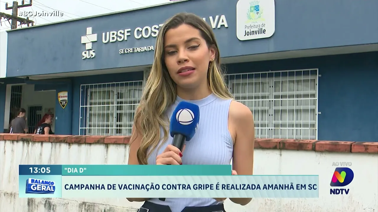 13 de abril vacinação contra gripe em todo SC