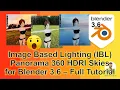 Image Based Lighting IBL Tutorial on Blender 3 6 Sky Panorama 360 Lighting