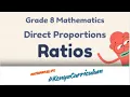 Grade 8 Mathematics Direct Proportion in Real-Life Situations 254CBC