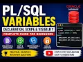 Variables Explained Declaration Scope Visibility Oracle Tutorial for Beginners