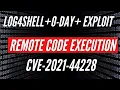 Log4shell Remote Code Execution 0day CVE-2021-44228 POC