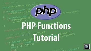 PHP For Beginners Functions Tutorial