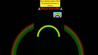 Draw Rainbow Spiral Web Using Turtle Graphics in Python