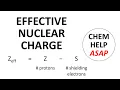 calculating effective nuclear charge