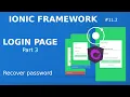 Ionic Tutorial 2 - Login Page