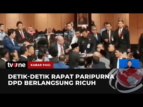 Rapat Paripurna DPD Diwarnai Kericuhan dan Aksi Saling Dorong