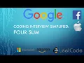 Coding Interview Tutorial 9 Four Sum LeetCode