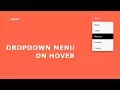 Dropdown Menu On Hover Hover Dropdown Menu CSS