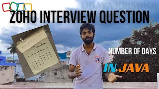 Days Between Two Dates in Java No Date API Zoho Interview Problem