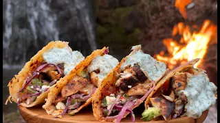 OUTDOOR FİSH TACOS MADE LİKE YOU'VE NEVER SEEN BEFORE - ASMR RELAXİNG COOKİNG