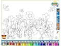 Flower Garden Coloring Pages For Kids - Flower Garden Coloring Pages