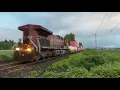 Long Hood Forward CPKC A70 Intermodal Train Mission BC Canada 07MAY25 CP AC4400CW 9717 Leading