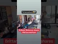 Brittany Mahomes shared a hilarious clip of her trying to work out alongside her kids