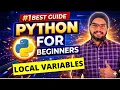 Local Variables in Python Python Tutorials For Beginners