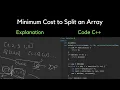 2547 Minimum Cost to Split an Array LeetCode