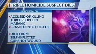 Henderson County triple homicide suspect dies authorities confirm